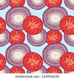 hand draw fruits seamless background pattern