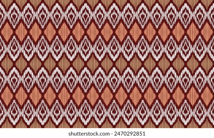 Hand draw Geometric ethnic oriental ikat traditional pattern design.Aztec style abstract vector illustration.white background.great for textiles, banners, wallpapers.