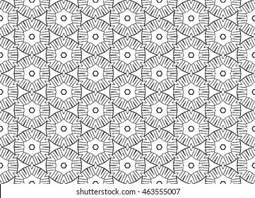 hand draw graphic elements seamless pattern mosaic