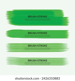 Hand draw green brush watercolor stocks