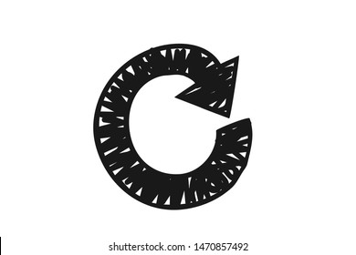 Hand draw or handmade arrow icon vector, Doodle Vector Arrow Set