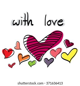 hand draw heart 