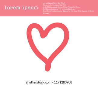 hand draw  heart icon