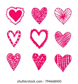 hand draw heart  icon