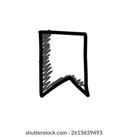 Hand draw icon design simple isolated on white background