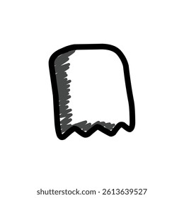 Hand draw icon design simple isolated on white background