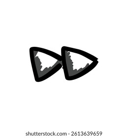 Hand draw icon design simple isolated on white background