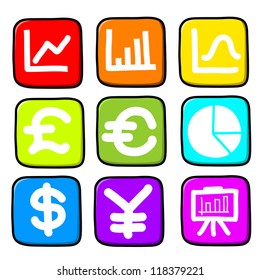  Hand draw icon set.Illustration