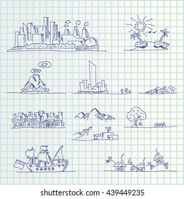 hand draw icons