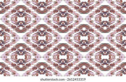 Hand draw Ikat floral paisley embroidery.Ikat ethnic oriental pattern traditional.great for background ,curtain, carpet, wallpaper, clothing, wrapping,batik,clothing or decorations.Vector illustration