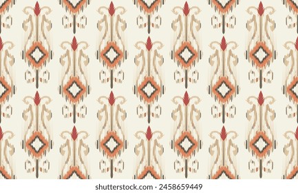 Hand draw Ikat paisley embroidery.geometric ethnic oriental pattern traditional.Aztec style abstract vector illustration.great for textiles, banners, wallpapers, wrapping vector design.