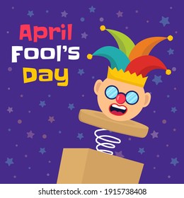 Hand draw illustration of april fools day. Vector Illustration