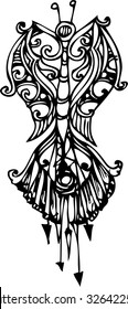 hand draw of imagination line art 