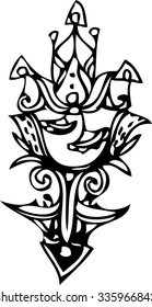 hand draw of imagination line art 