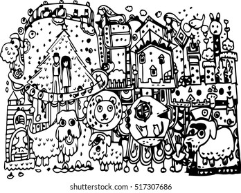 Hand Draw Imagination Line Art Design Stock Vector Royalty Free Hand Draw Imagination Line Art Design Stock Vector Royalty Free
