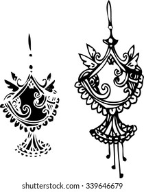 hand draw of imagination Thai art design