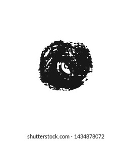 Hand draw ink brush stroke. Abstract background for banners, wallpaper and scrap booking hobby. Vector brush stroke textured design element. Grunge black ink elements.