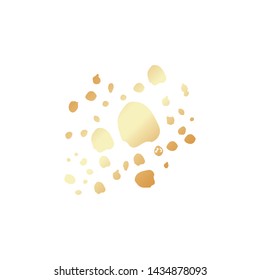 Hand draw ink brush stroke. Abstract background for banners, wallpaper and scrap booking hobby. Vector brush stroke textured design element. Grunge ink elements with gold gradient.