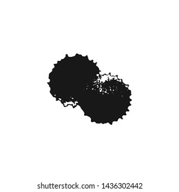Hand draw ink brush stroke. Abstract background for banners, wallpaper and scrap booking hobby. Vector brush stroke textured design element. Grunge black ink elements.