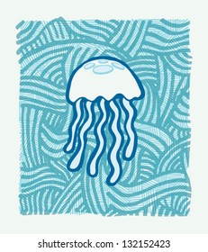 Hand Draw Jellyfish