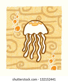 Hand Draw Jellyfish