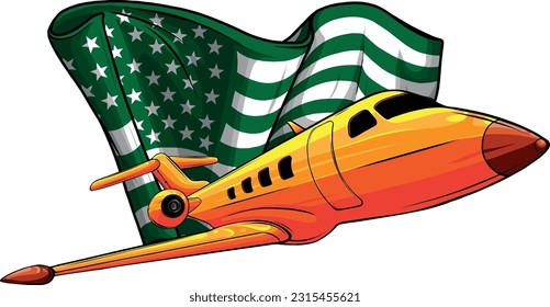 hand draw of Jet airplane vector illustration design