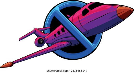 hand draw of Jet airplane vector illustration design