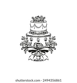 Hand draw la dolce vita vintage doodles. Illustrations for invitations, menus and parties. La dolce vita italian style. summer holidays in the village of Provence.