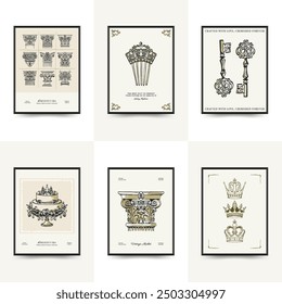 Hand draw la dolce vita posters template. Modern trendy minimal style. Doodle Wallpaper, wall decor, print, postcard, cover, template, banner. summer holidays in the village of Provence.