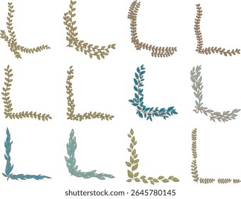 hand draw Leaf and berry wreath illustration for decoration on nature, healthy, tea drinks and organic life style concept.