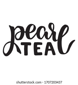 Hand draw lettering drink tea