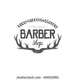 Hand draw lettering in vector. Barber shop modern  calligraphy in vintage style. Best for barbershops, chalk board, print design, web, t-shirts design, hairdressing salon and social nets.
