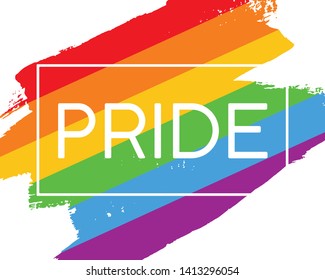 Hand Draw Lgbt Pride Flag Vector Stock Vector (Royalty Free) 1413296054 ...