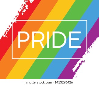 Hand Draw Lgbt Pride Flag Vector Stock Vector (Royalty Free) 1413296426 ...