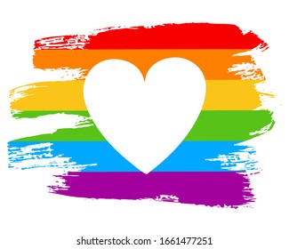 Hand Draw Lgbt Pride Flag Vector Stock Vector (Royalty Free) 1661477251 ...