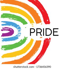 Hand Draw Lgbt Pride Rainbow Vector Stock Vector (Royalty Free ...