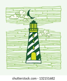 Hand Draw lighthouse