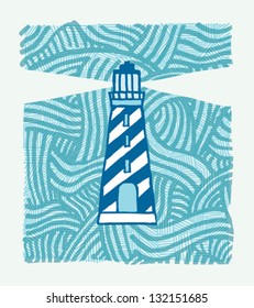 Hand Draw lighthouse