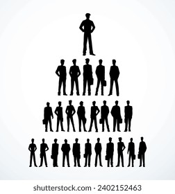 hand draw male chief ceo winner figure growth idea network web line sketch art cartoon vector. high society market job direct control earn profit level plan goal win stair rise up link model sign icon