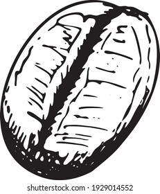 Handziehen von einfarbigen Kaffeebohnen