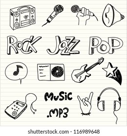hand draw music element