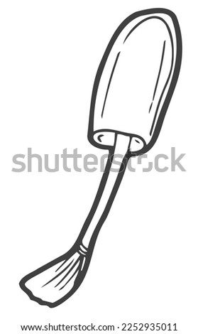 Hand draw nail Polish bottle Icon. Black nail Polish brush Silhouette isolated on White Background. Template for logo, Nail Studio, nail Polish, cosmetics store.
