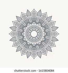 hand draw oriental mandala art