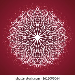 hand draw oriental  mandala premium vector