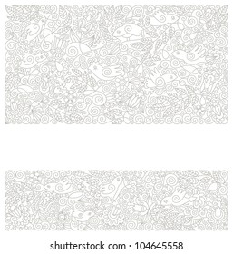 hand draw ornate floral pattern