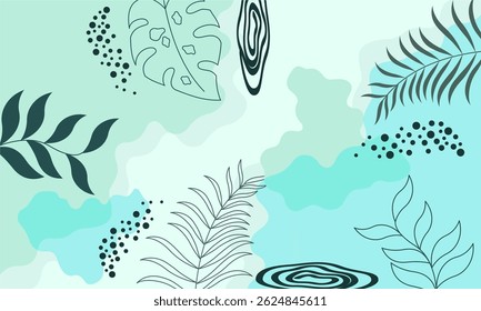  Hand draw pastel background with soft colour 