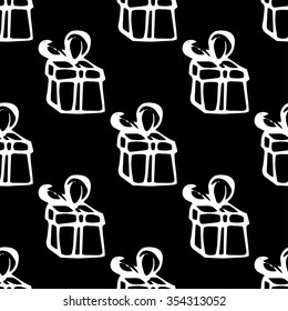 Hand draw pattern gifts boxes
