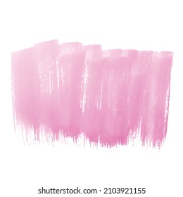 Hand Draw Pink Brush Stroke Watercolor Stock Vector (Royalty Free ...