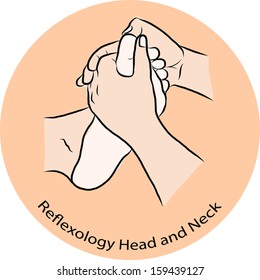 Hand draw Reflexology