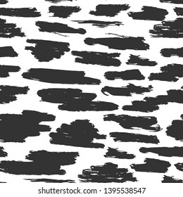 Hand draw scrawl lines seamless pattern. Abstract background in grunge style. Vector illustration